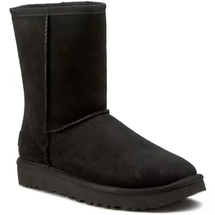 Buty UGG - W Classic Short II 1016223 W/Blk - Baleriny - miniaturka - grafika 1