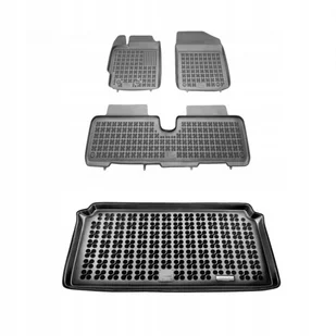 Gumowy zestaw dywaniki mata korytka Toyota Yaris II 2009-2011 po liftingu - Dywaniki samochodowe - miniaturka - grafika 1