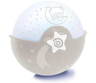 Wyposażenie pokoiku dziecięcego - Infantino - Dziecięca lampka z projektorem 3xAA szara - miniaturka - grafika 1