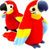 Maskotki i pluszaki - GADAJĄCA PAPUGA INTERAKTYWNA PRZEDRZEŹNIACZ TAŃCZY MÓWI POWTARZA ŚPIEWA XXL - miniaturka - grafika 1
