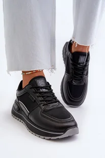 Sneakersy Damskie Big Star NN274A090 Czarne-37 - Sneakersy damskie - miniaturka - grafika 1
