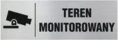 Akcesoria BHP - Tabliczka informacyjna, TEREN MONITOROWANY, GRAWER 7x20cm - miniaturka - grafika 1