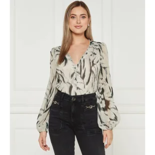 GUESS Bluzka YVETTE | Regular Fit - Bluzki damskie - miniaturka - grafika 1
