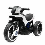 Pojazdy elektryczne dla dzieci - Baby Mix Motocykl elektryczny dla dzieci Police czarno-biały, 100 x 50 x 61 cm - miniaturka - grafika 1