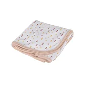 Koce i narzuty dla dzieci - Biały bawełniany koc dziecięcy 75x75 cm Forest – Bébé Douceur - miniaturka - grafika 1