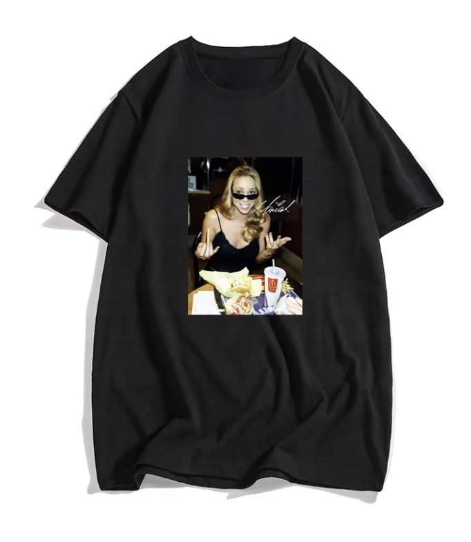 ŚWIĄTECZNA KOSZULKA MĘSKA ŚMIESZNA T-SHIRT Mariah Carey Piosenkarka L