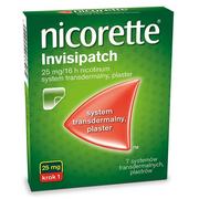 Rzucanie palenia - Nicorette Invisipatch 25mg/16h plastry x7 sztuk - miniaturka - grafika 1