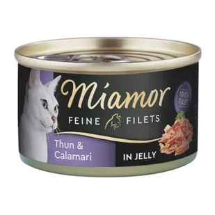 Miamor Feine Filets jasny tuńczyk z kalmarami 48x100 g - Mokra karma dla kotów - miniaturka - grafika 1