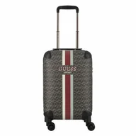Walizki - Guess Wilder 4 kółka Walizka kabinowy 53 cm charcoal logo - miniaturka - grafika 1