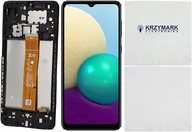 Części serwisowe do telefonów - Wyświetlacz Lcd Dotyk Digitizer Do Samsung Galaxy A02 Sm-a022 + Ściereczka - miniaturka - grafika 1