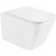 Miski WC - Miska WC Rimless z deską wolnoopadającą slim MEXEN Teo, biała - miniaturka - grafika 1