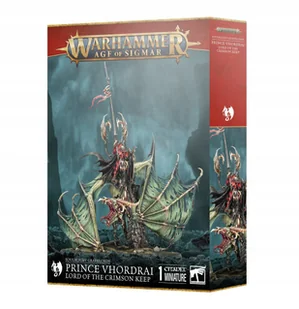 WARHAMMER AOS - SOULBLIGHT GRAVELORDS PRINCE VHORDRAI LORD ON CRIMSON KEEP - Gry planszowe - miniaturka - grafika 1