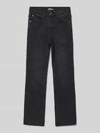 Spodnie i spodenki dla dziewczynek - Jeansy o rozkloszowanym kroju z mieszanki bawełny model ‘BEVERLY’ - miniaturka - grafika 1