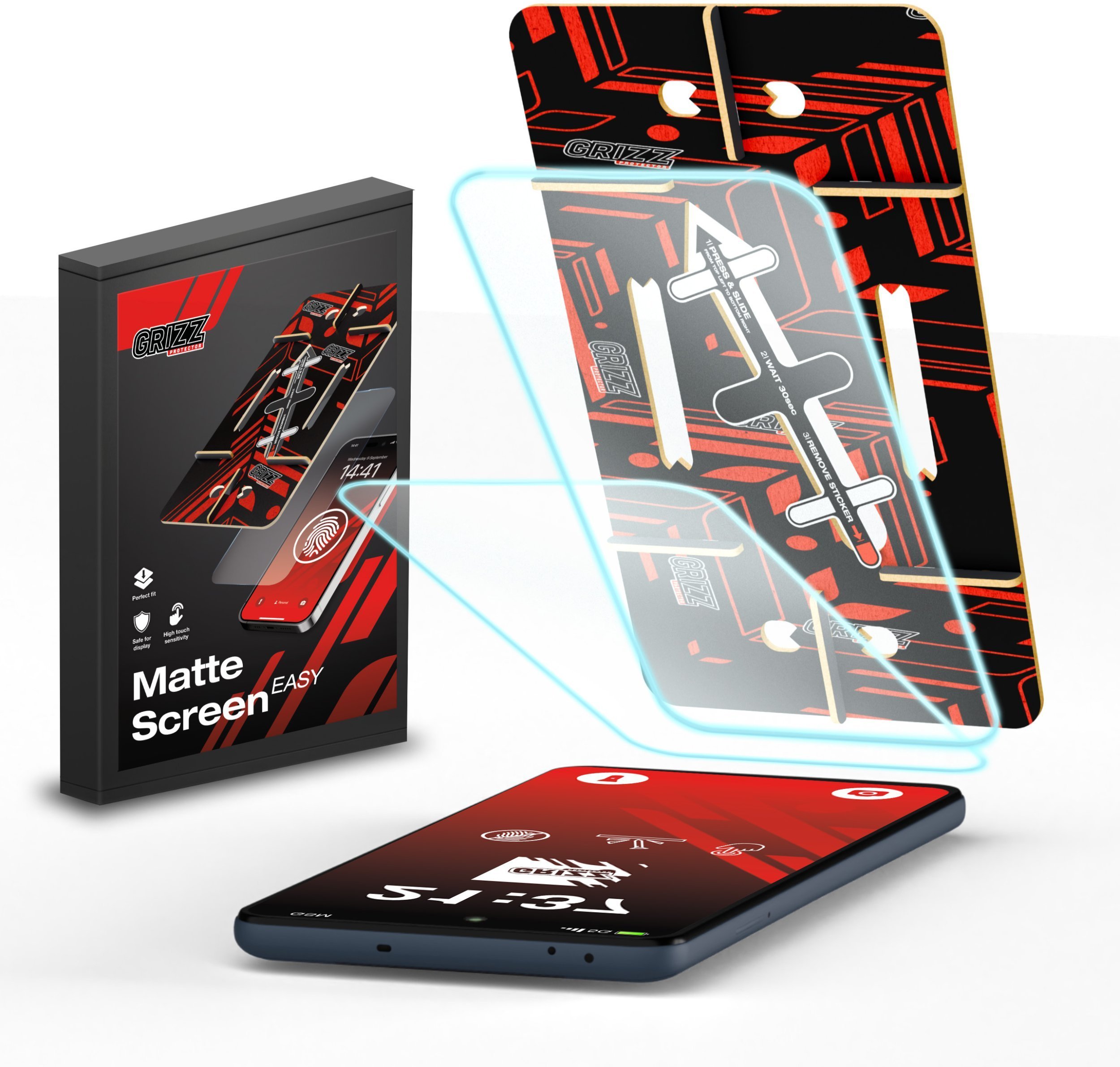 GrizzGlass Folia matowa MatteScreen Easy do Samsung Galaxy S24 [2 PACK]