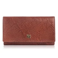 Portfele - Portfel damski skórzany duży Paolo Peruzzi T-09-BR - miniaturka - grafika 1