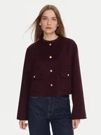 Kurtki damskie - Tommy Hilfiger Kurtka przejściowa WW0WW47446 Bordowy Regular Fit - miniaturka - grafika 1