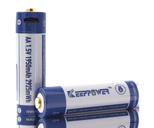 Keeppower KP ICR14500-195PCM 1950mAh Li-ION m-USB - Akumulatory ogólnego zastosowania - miniaturka - grafika 1