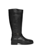 Kozaki damskie - Tommy Hilfiger Kozaki FW0FW08873 Czarny - miniaturka - grafika 1