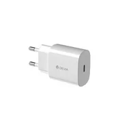 Ładowarki do telefonów - Devia Ładowarka sieciowa Rocket PD 20W 1x USB-C biała - miniaturka - grafika 1