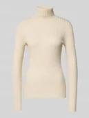 Swetry damskie - Bluzka z długim rękawem o kroju slim fit z mieszanki wiskozy model ‘Dolli’ - miniaturka - grafika 1