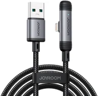 Kable USB - Kabel Joyroom S-A56 EnjoyX Series 90° USB-A - Lightning 3A 1,2m - czarny - miniaturka - grafika 1