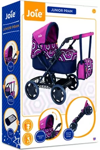 Głęboki wózek dla lalek Joie Junior Pram gondola z torbą - Wózki dla lalek - miniaturka - grafika 1