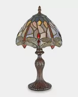 Lampy stojące - Lampa Witrażowa w Stylu Tiffany Do Sypialni Ważka Mała Prezent dla Babci - miniaturka - grafika 1