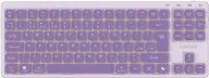 Klawiatury - CANYON Keyboard OnType 10 Low Profile EN Wired Violet - miniaturka - grafika 1