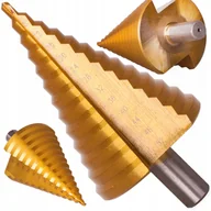 Wiertła - Wiertło Stożkowe Stopniowe Choinkowe Tytan 4-52 Mm - miniaturka - grafika 1