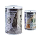 Skarbonki - Skarbonka metalowa Adi 8x12,5cm - elegancki element dekoracyjny - miniaturka - grafika 1