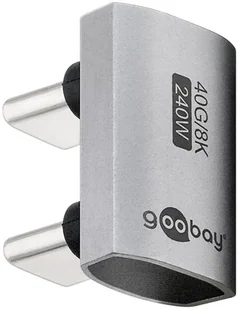 Goobay 74446 zmieniacz płci / kabli USB-C Srebrny - Adaptery i przejściówki - miniaturka - grafika 1