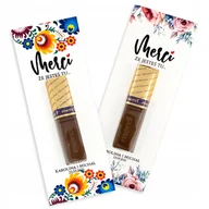 Bombonierki i czekoladki - PODZIĘKOWANIA dla gości MERCI na ślub 50 szt. PR 491 - miniaturka - grafika 1