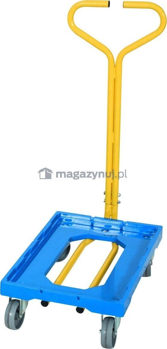 Swedmach Wózek z uchwytem do przewozu pojemników EURO wym. 605 x 402 x 162 mm