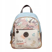 Plecaki - Janet Denese: Flower City Plecak z kieszenią J-080A - miniaturka - grafika 1