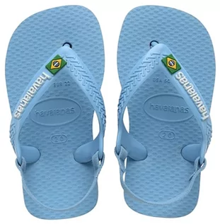 Buty dla dziewczynek - Havaianas Baby Brasil Logo II, Sandały Unisex-Bimbi 0-24, Niebieski, 26 EU, niebieski, 26 EU - grafika 1