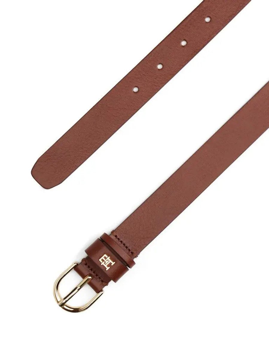Pasek damski tommy hilfiger Cintura aw0aw16836 gvi brązowy
