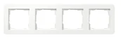 Klawisze i ramki - Gira Ramka poczwórna E1 - biały połysk - miniaturka - grafika 1