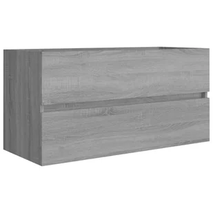 Lumarko Szafka pod umywalkę, szary dąb sonoma, 90x38,5x45 cm - Szafki łazienkowe - miniaturka - grafika 3