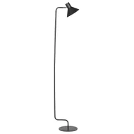 Lampy stojące - Lampa podłogowa regulowana metalowa czarna RIMAVA - miniaturka - grafika 1