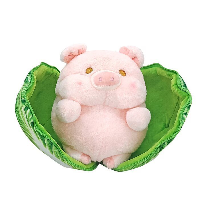 Pluszowa Świnka w Kapuście 23 cm – Urocza Maskotka