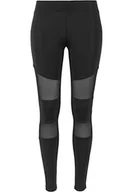 Legginsy - Urban Classics Tech Mesh Damskie Legginsy, Czarny, S - miniaturka - grafika 1