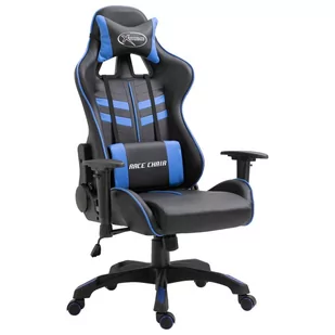Fotel gamingowy vidaXL, niebieski, 125x68,5x68 cm - Fotele gamingowe - miniaturka - grafika 1