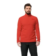Bluzy męskie - Męska bluza polarowa Jack Wolfskin TAUNUS HZ M strong red - S - miniaturka - grafika 1