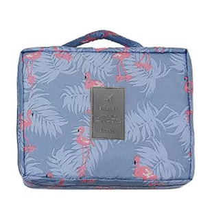 Kosmetyczka podróżna z wkładką na akcesoria MALLORCA żółta w serca - Kosmetyczki, organizery i kuferki - miniaturka - grafika 2