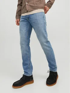 Jack & Jones Jeansy Mike 12237309 Niebieski Tapered Fit - Spodnie męskie - miniaturka - grafika 1