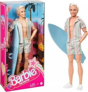 Lalka Barbie Mattel *****Barbie The Movie Ken surfer z deską HPJ97 /3 - Lalki dla dziewczynek - miniaturka - grafika 1