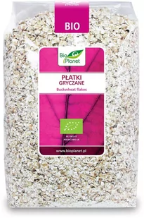 Bio Planet SERIA RÓŻOWA (płatki, otręby, musli) PŁATKI GRYCZANE BIO 600 g - BI - Płatki śniadaniowe i musli - miniaturka - grafika 1