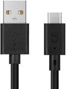 Kable - XQISIT Charge & Sync USB C 2.0-USB A czarny 31298 - miniaturka - grafika 1