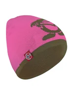 Czapki dla dzieci - Trollkids Dwustronna czapka beanie "Troll" w kolorze oliwkowo-różowym - miniaturka - grafika 1