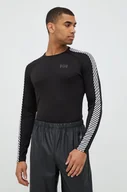 Bielizna sportowa męska - Helly Hansen longsleeve funkcyjny Lifa Active kolor czarny gładki - miniaturka - grafika 1
